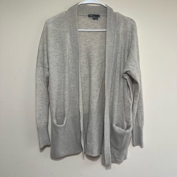 Vince Sweaters - Vince Gray Cashmere Wool Blend Cardigan Open Front Long Sleeve XS